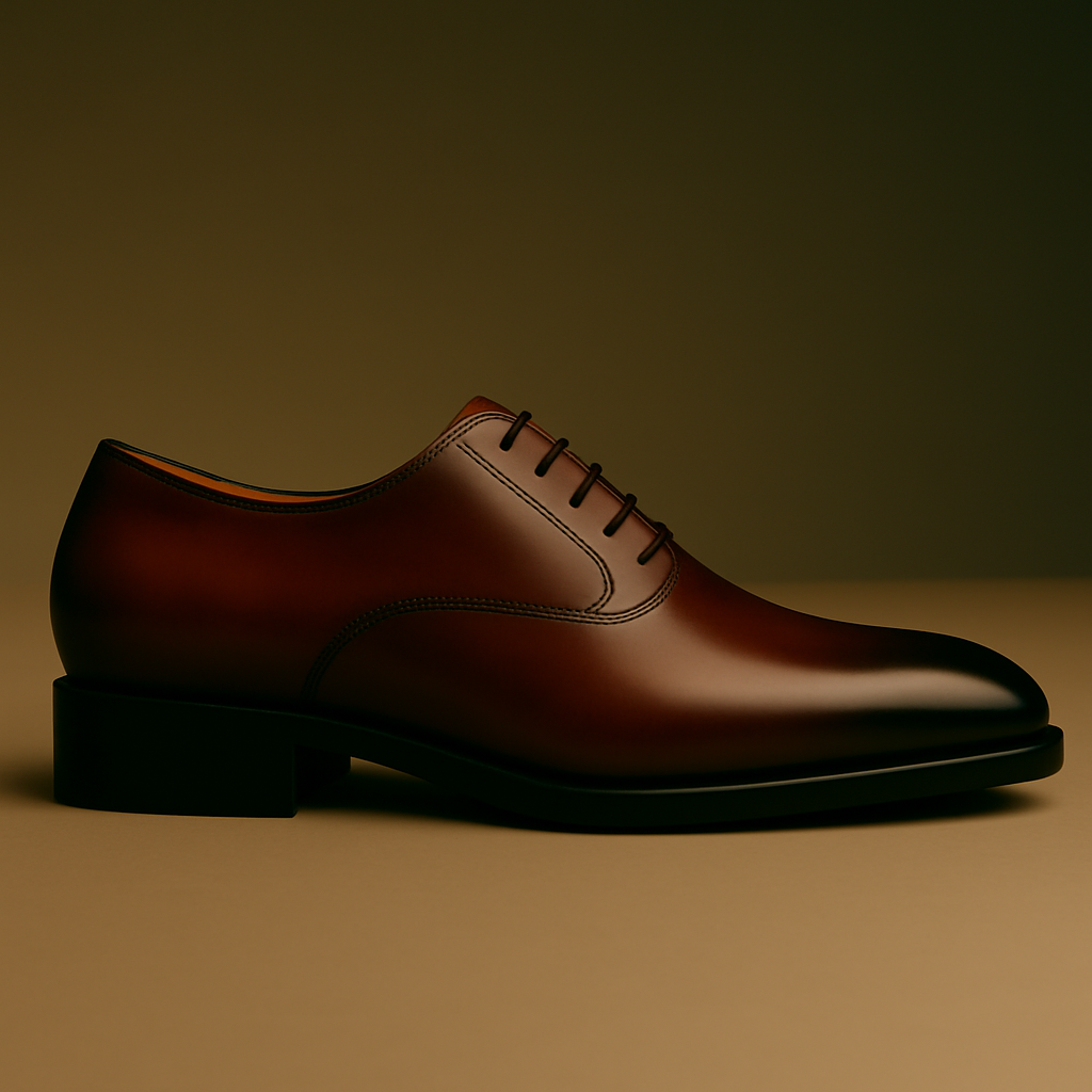 Mahagoni Glanz – Leder-Derbys mit Hochglanzfinish