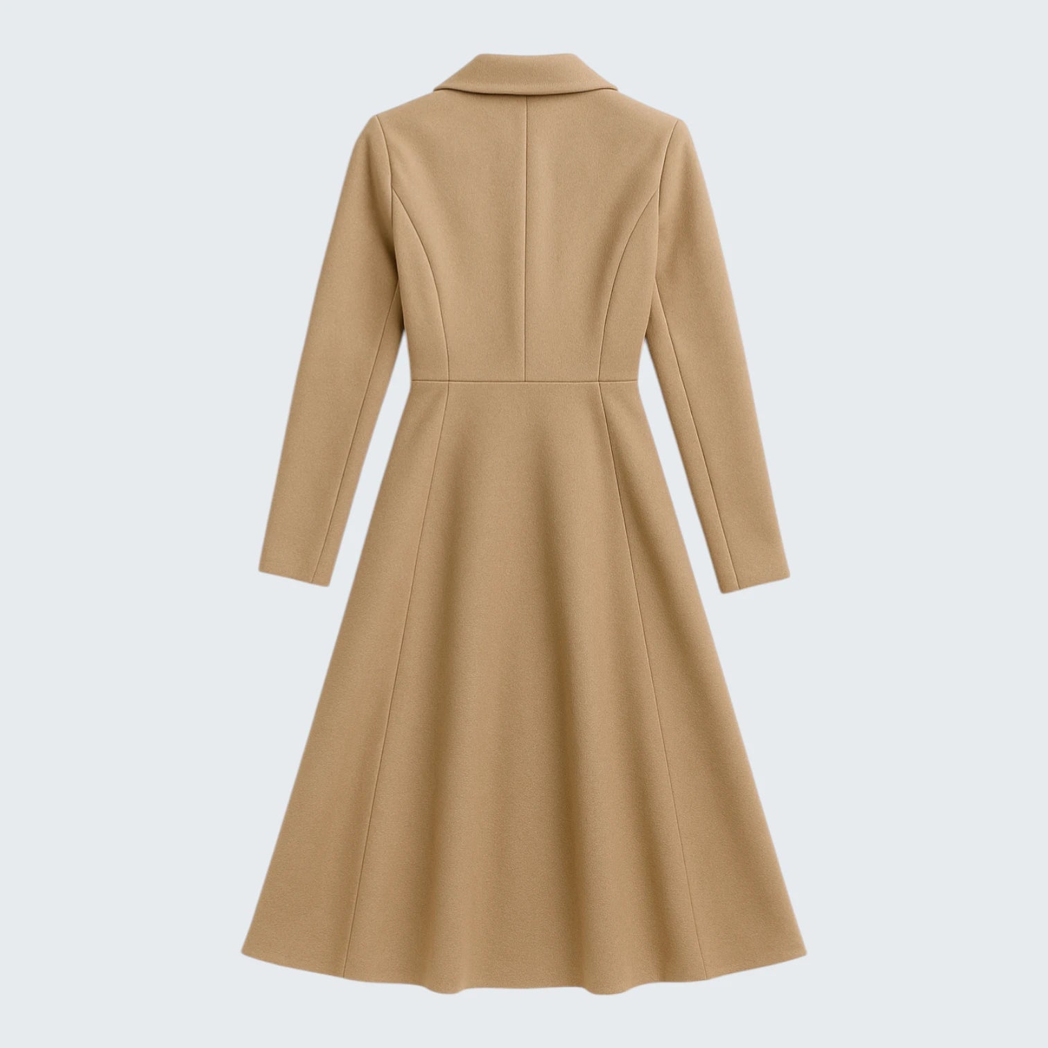 Manteau Élégant en Laine avec Coupe Évasée - Veste Silhouette en A Style Chic Parisien