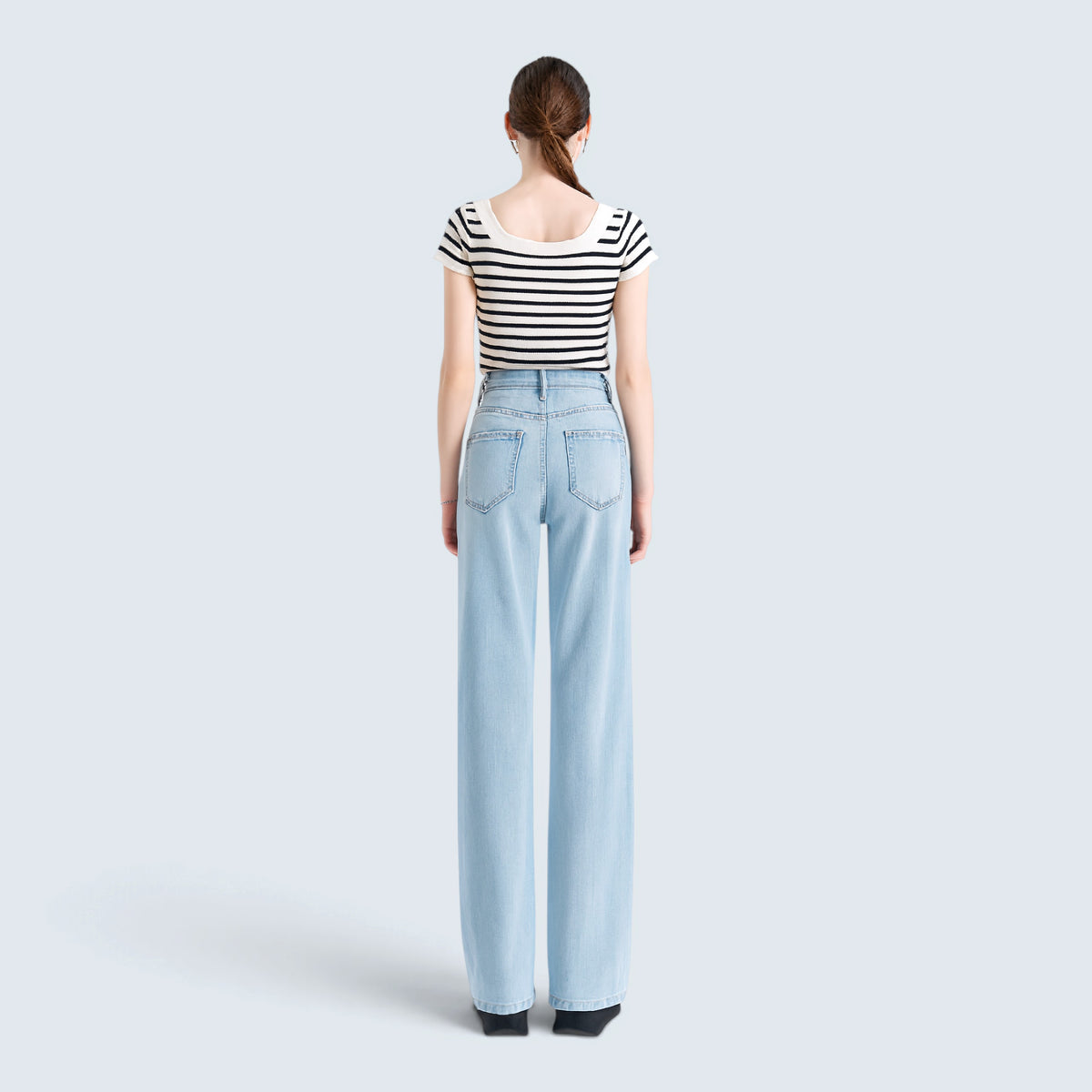 Jean Wide Leg – Taille Haute et Style Moderne
