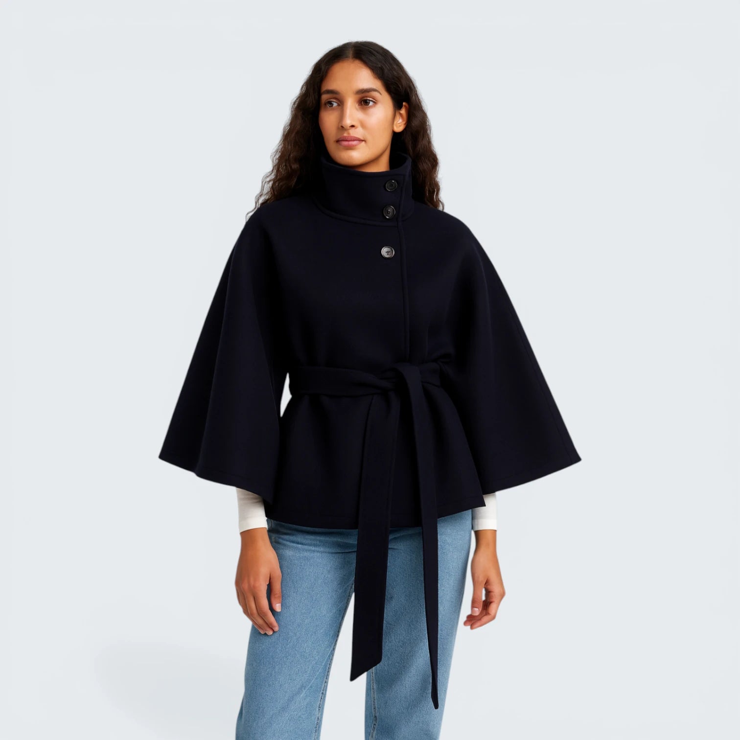 Manteau Oversize Élégant avec Ceinture - Veste Longue Minimaliste Style Peignoir