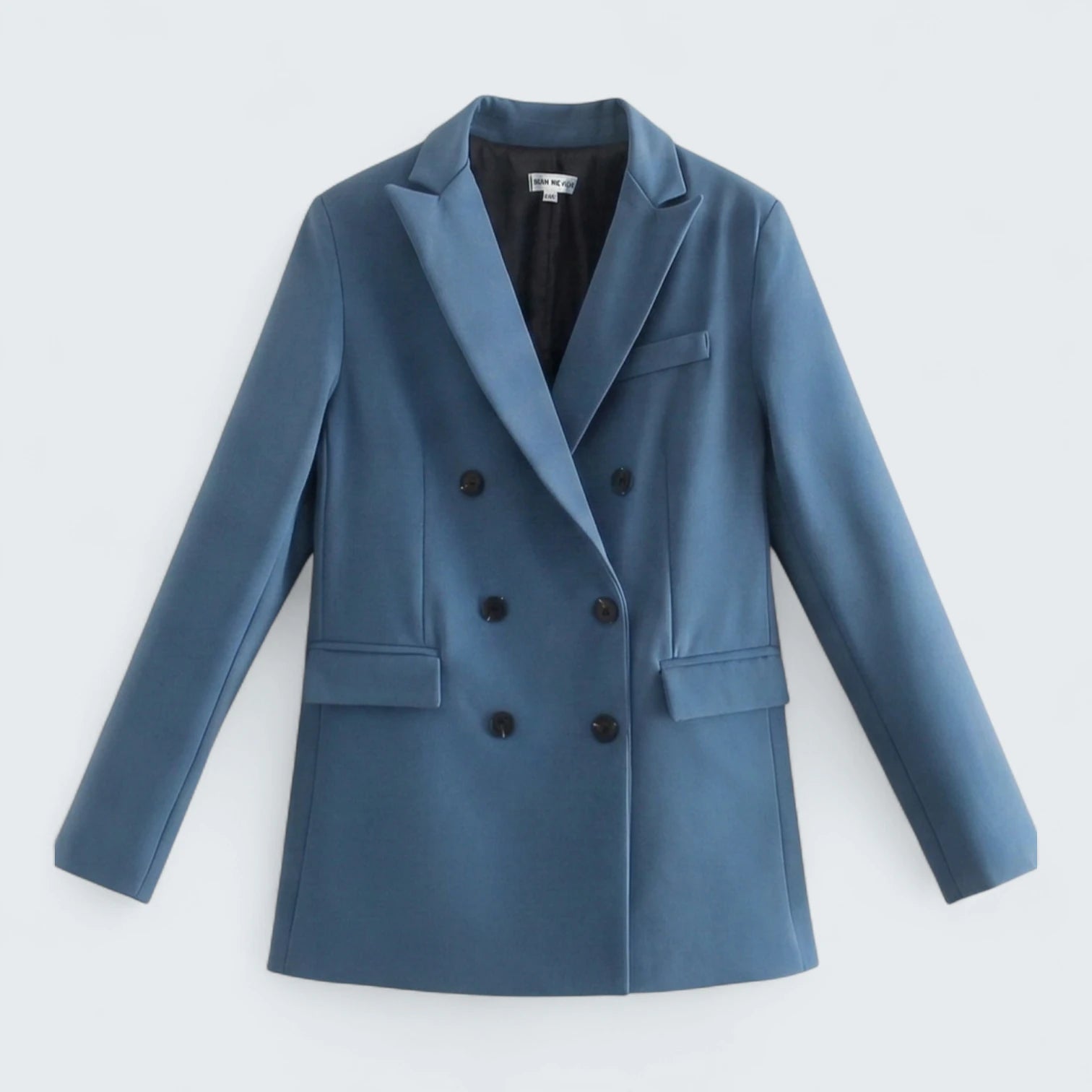 Blazer Croisé Structuré en Coupe Relaxée - Veste de Tailleur Intemporelle à Double Boutonnage