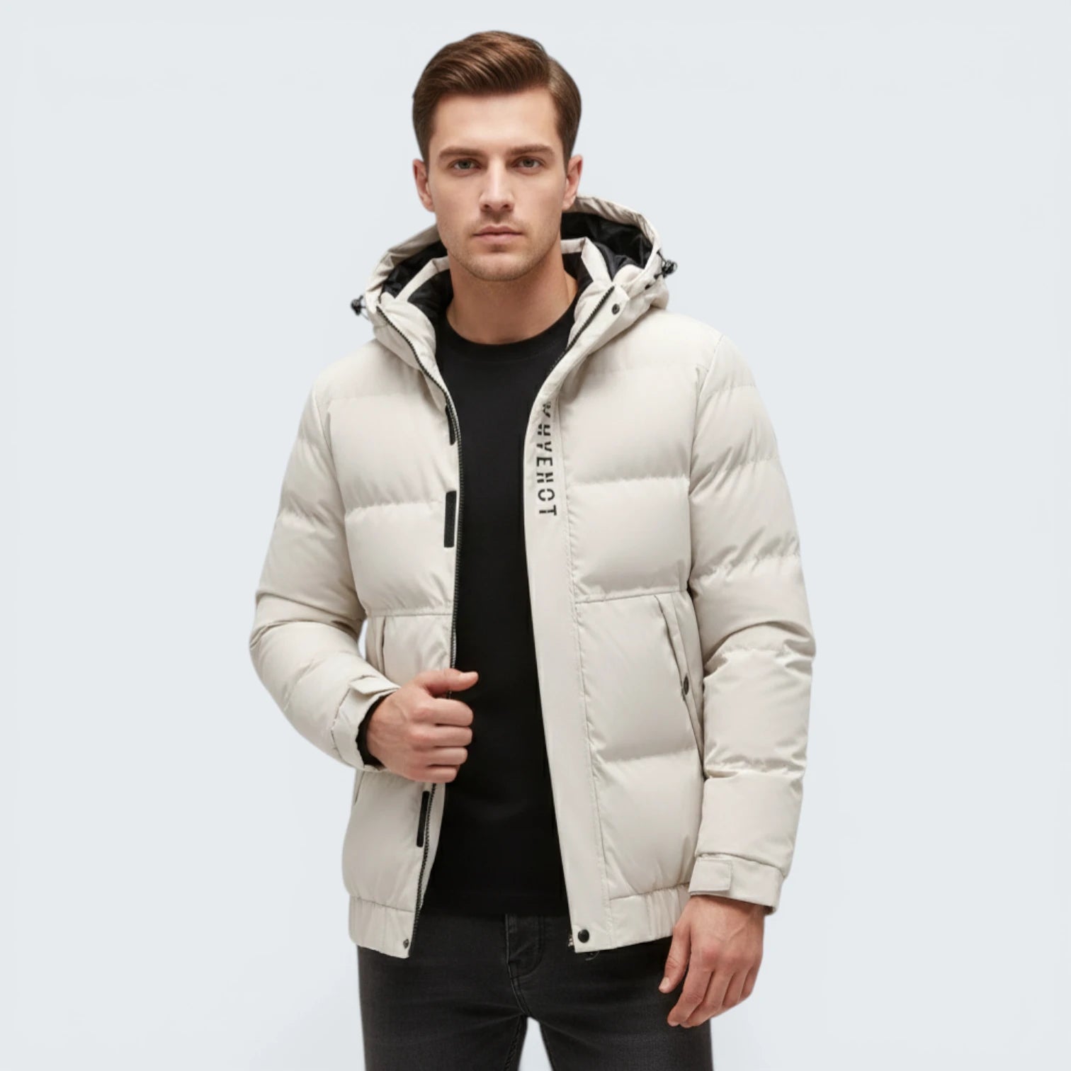 Blouson Patchwork Design Hybride – Doublure Chaude en Peau de Mouton Synthétique
