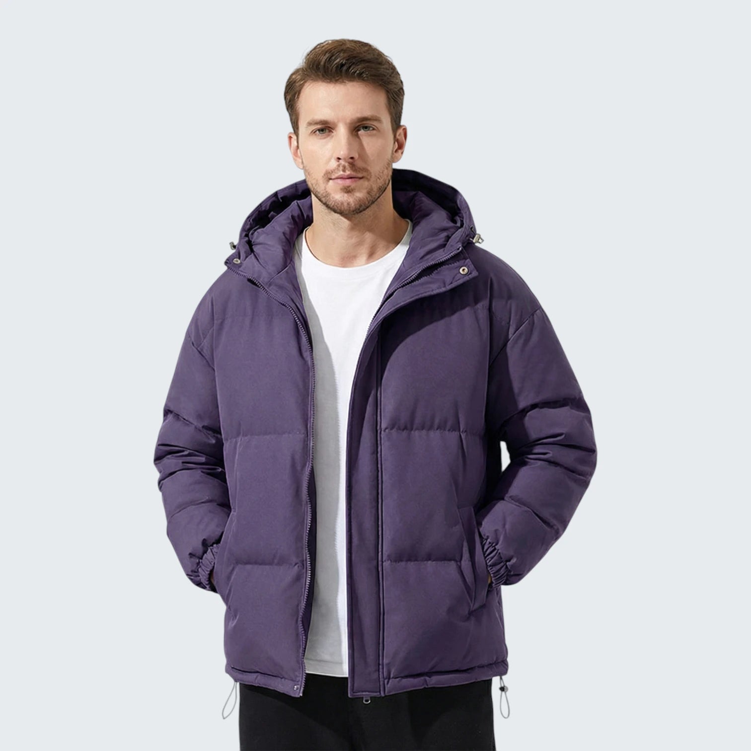 Doudoune de Mi-Saison "City Essential" – Design Épuré et Capuche Ajustable