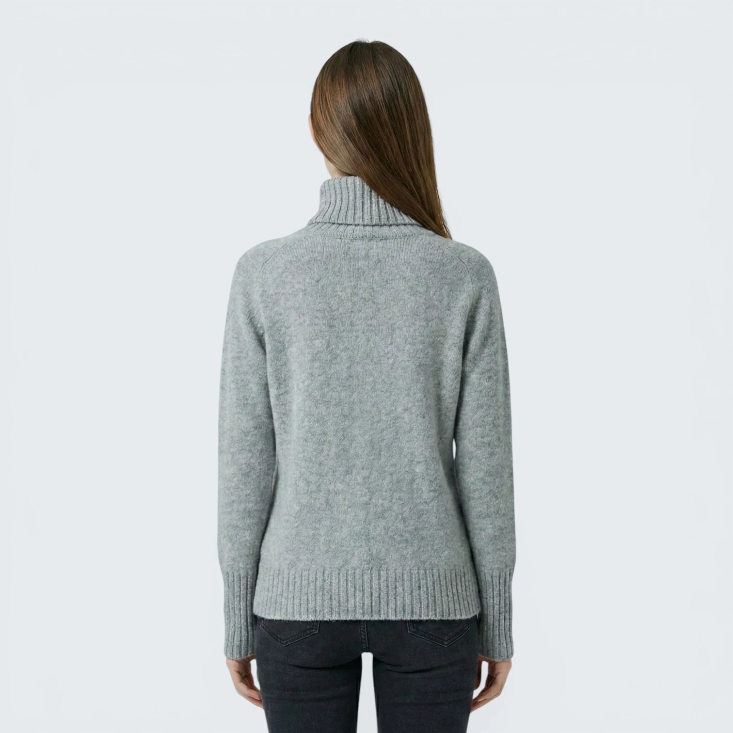 Pull Basique à Col Roulé en Maille Fine - Tricot Premium Coupe Ajustée