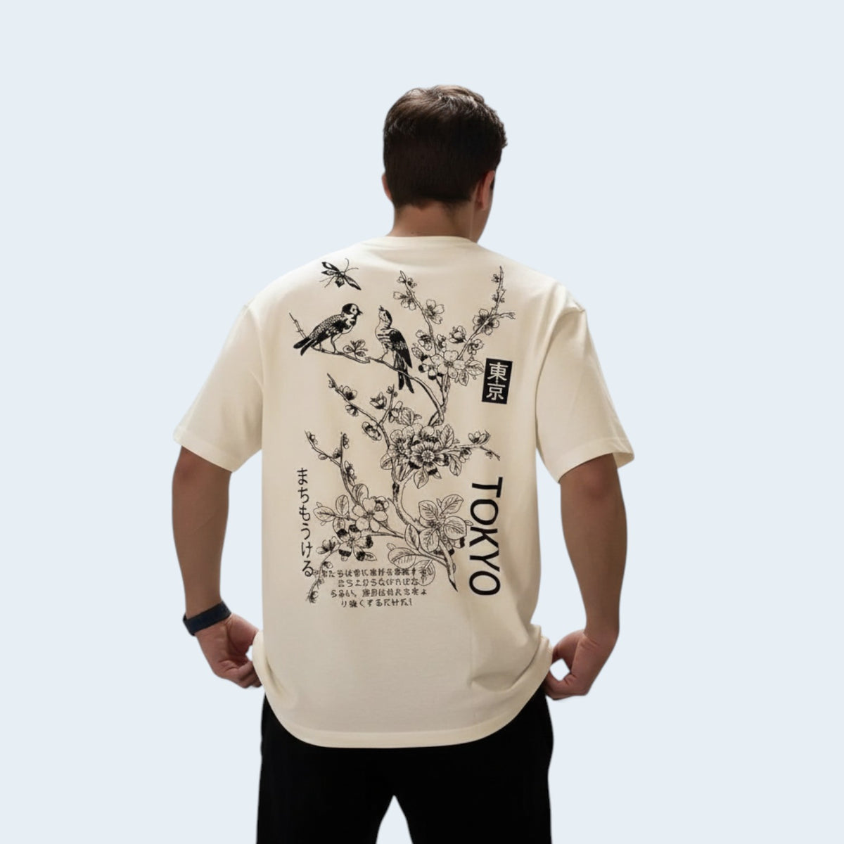 T-shirt Oversize « Tokyo » – Imprimé Japonais au Dos