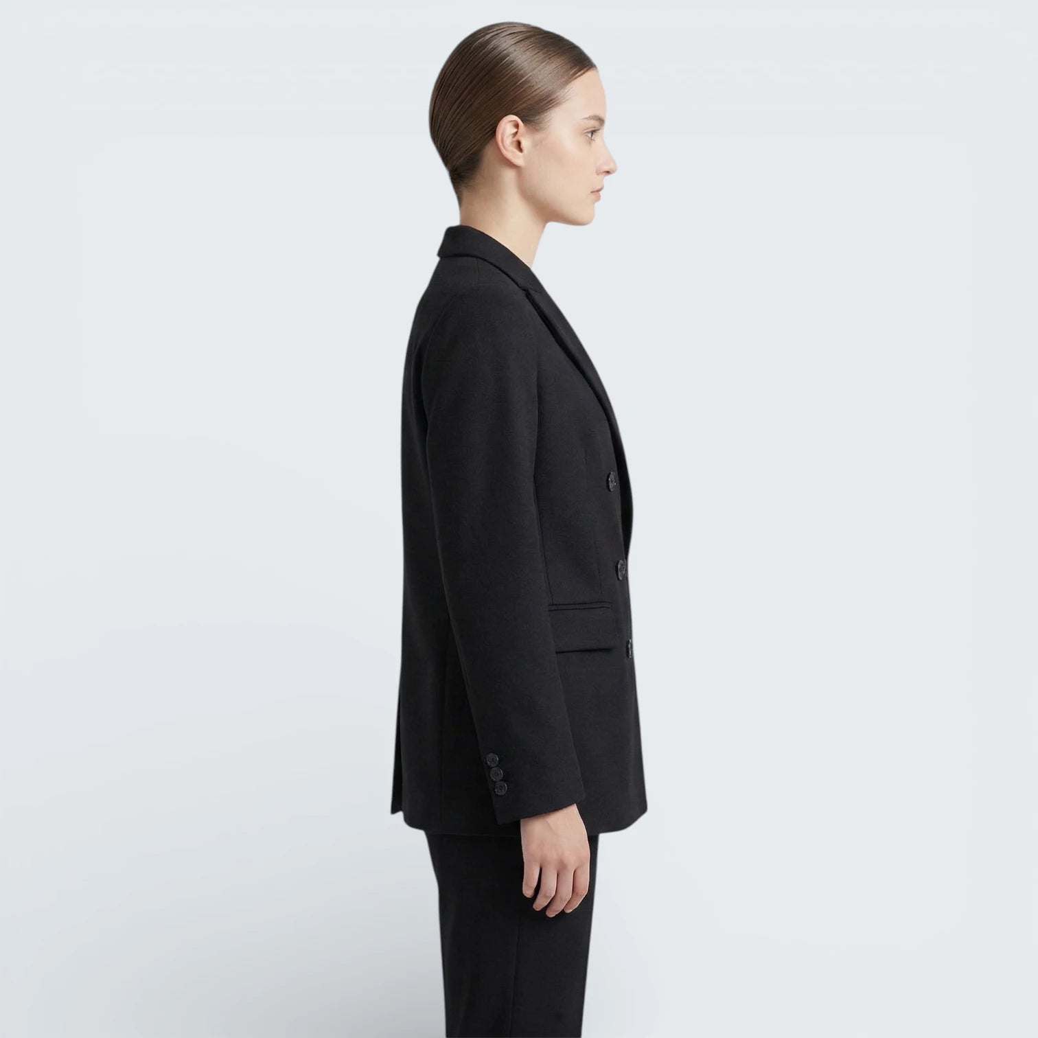 Blazer Croisé Structuré en Coupe Relaxée - Veste de Tailleur Intemporelle à Double Boutonnage