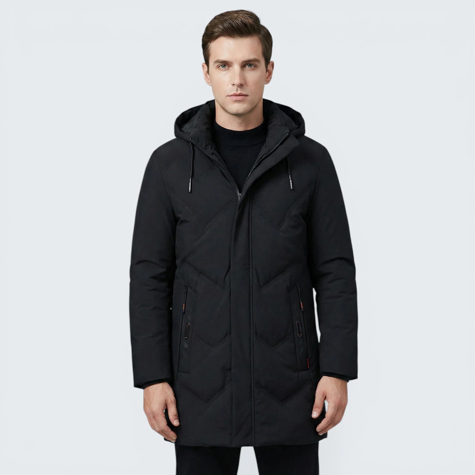 Parka Mi-Longue Urban – Veste de Mi-Saison à Capuche et Coupe Vent