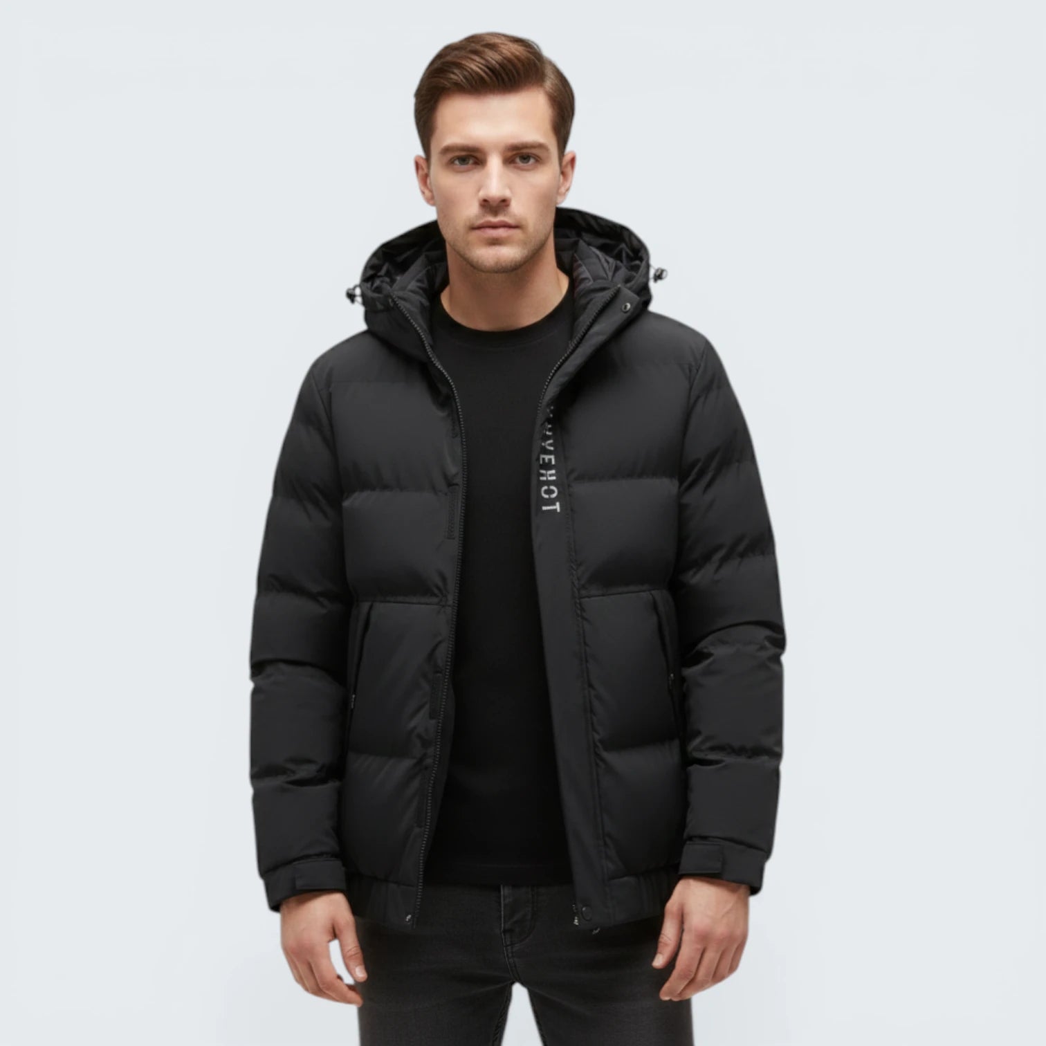 Blouson Patchwork Design Hybride – Doublure Chaude en Peau de Mouton Synthétique