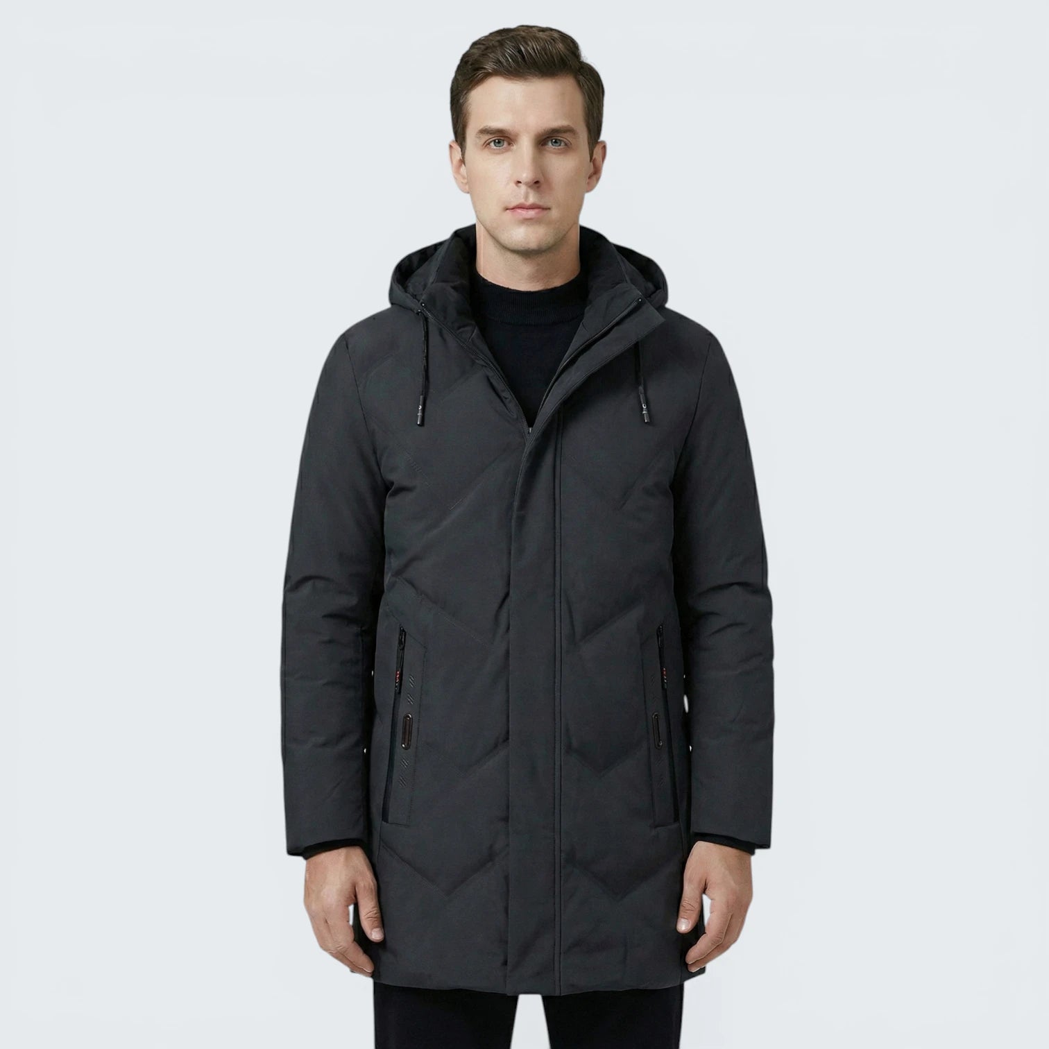 Parka Mi-Longue Urban – Veste de Mi-Saison à Capuche et Coupe Vent