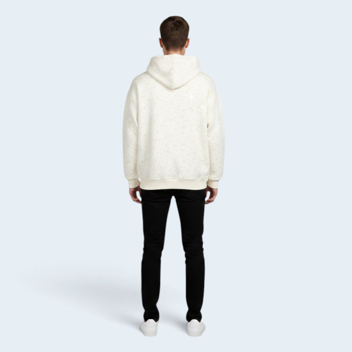 Sweat à Capuche Zippé « Bowknot » – Imprimé Floral Subtil & Coupe Décontractée