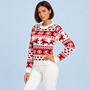 Pull de Noël vue trois quarts