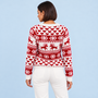 Pull de Noël vue de dos