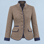 Blazer marron sans mannequin de face