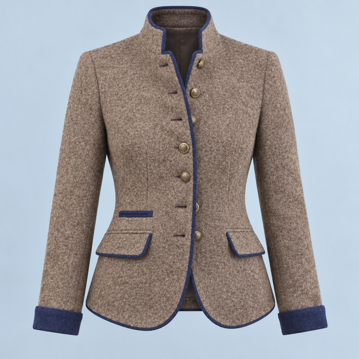 Blazer marron sans mannequin de face