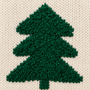 Détail du motif sapin texturé