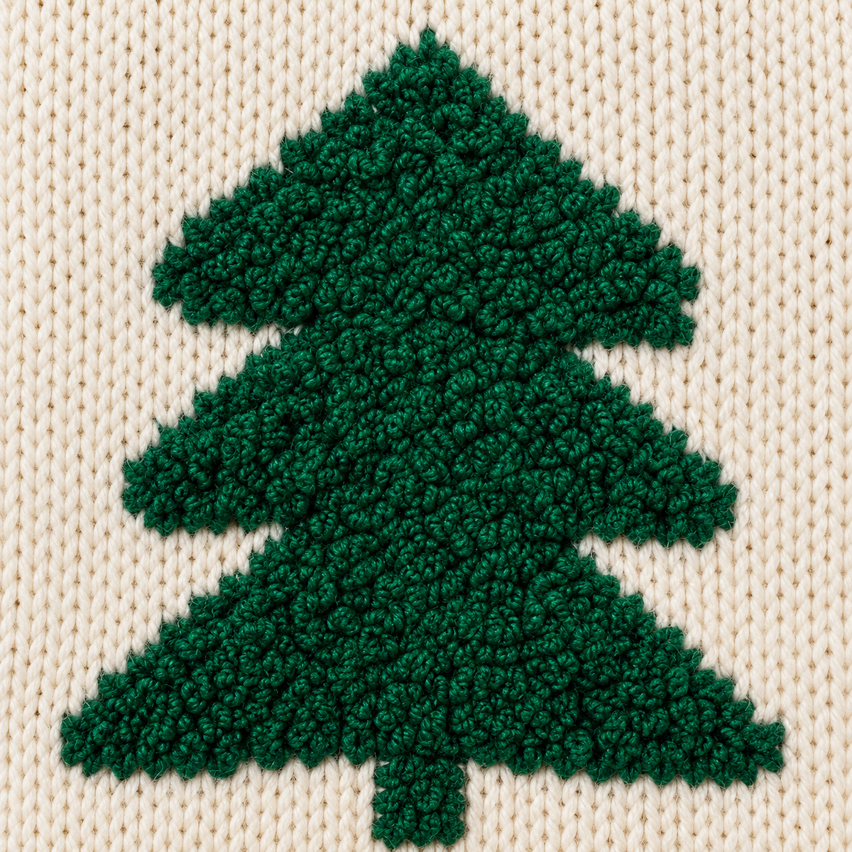 Détail du motif sapin texturé