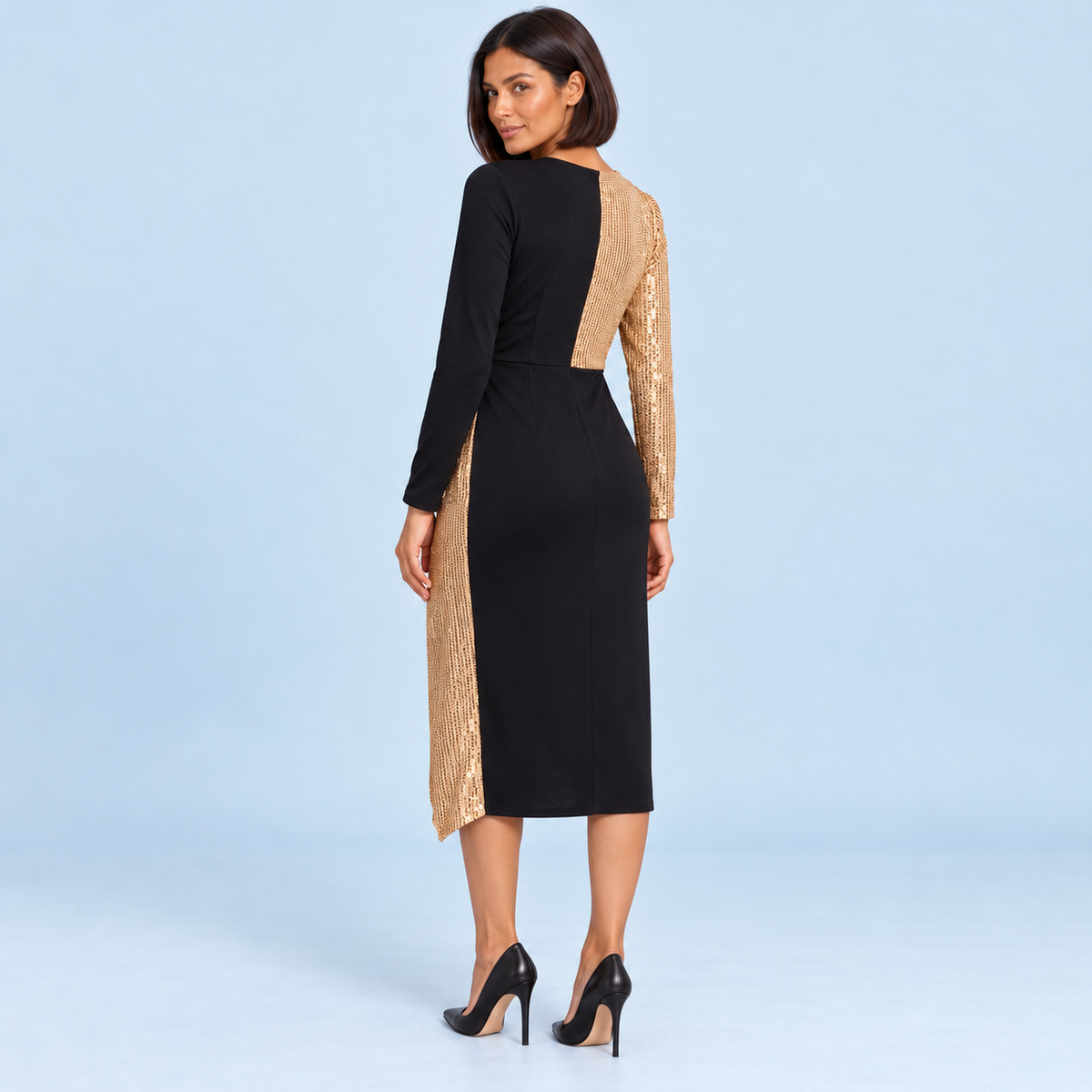 Robe midi vue de dos