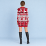 Robe-pull de Noël, vue de dos avec mannequin