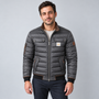 Bomber matelassé à col montant — Gris, pose 1