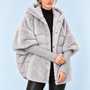 Doudoune femme oversize — gris — vue detail