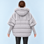 Doudoune femme oversize — gris — vue dos