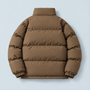 Doudoune homme doublée polaire — kaki — plat-dos