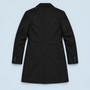 Manteau homme à col classique — noir — plat-dos