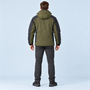 Veste outdoor homme doublée à capuche — vert — dos