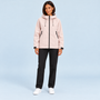 Veste unisexe à capuche et poches zippées — Rose pâle - porté femme